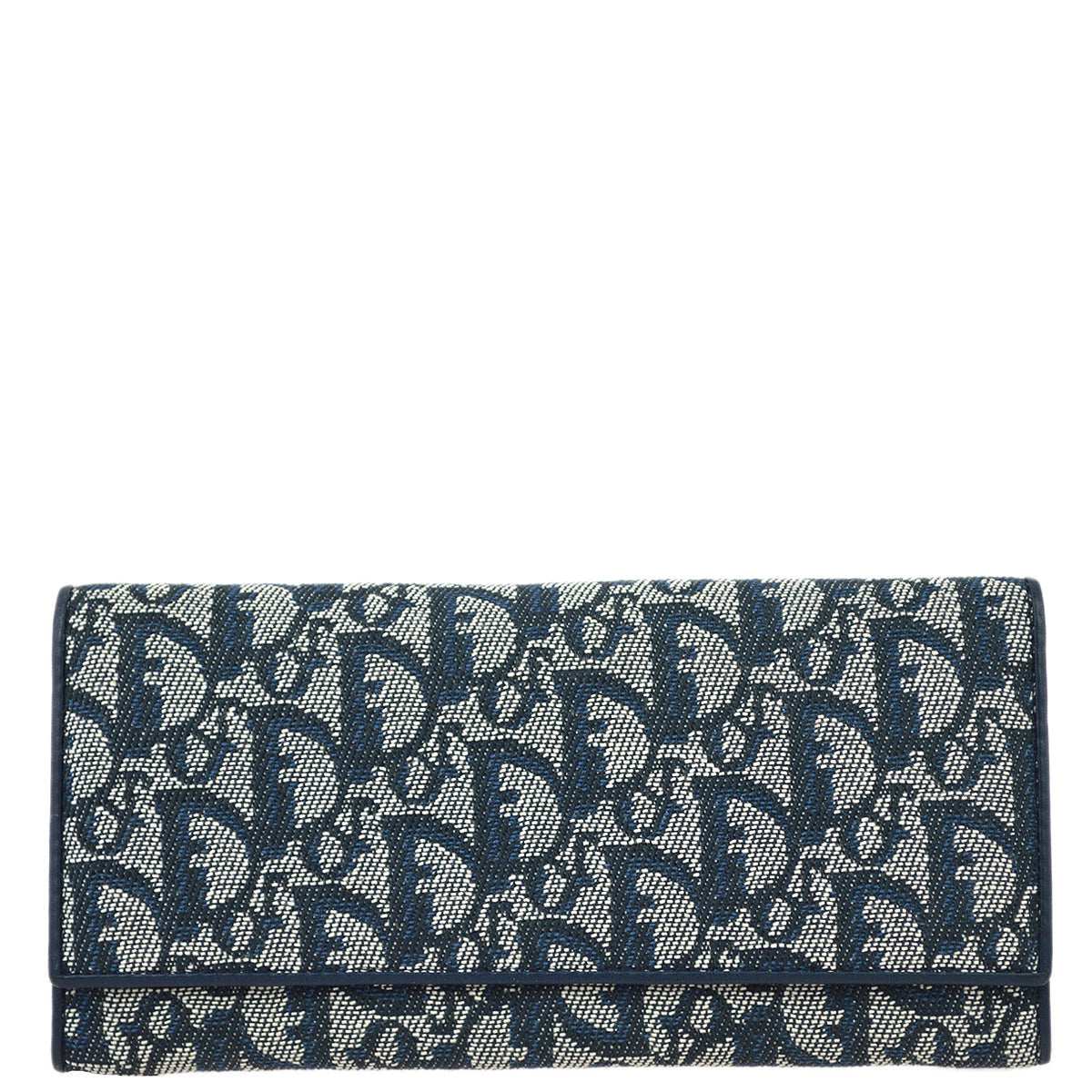 Christian Dior Navy Trotter Long Wallet Purse