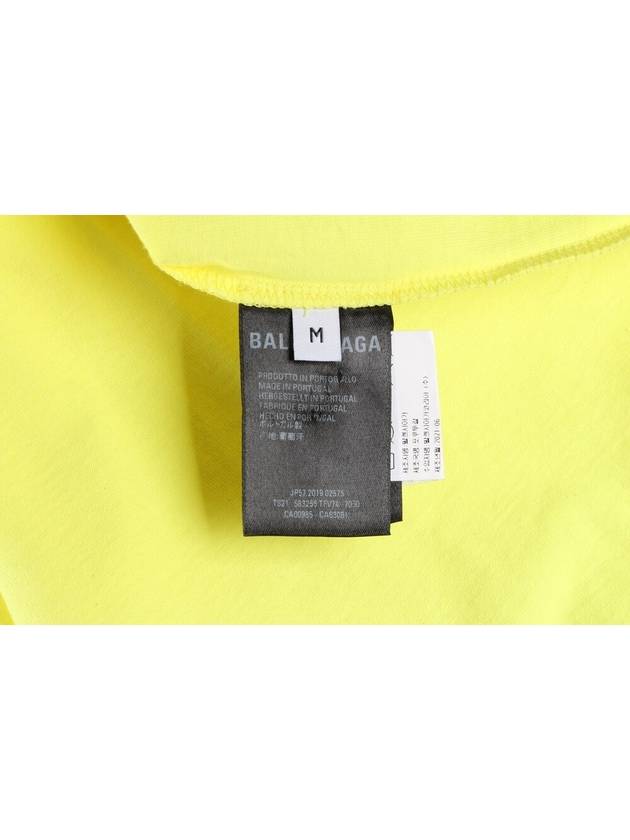Luxury Balenciaga  Back logo neon short sleeve t shirt M