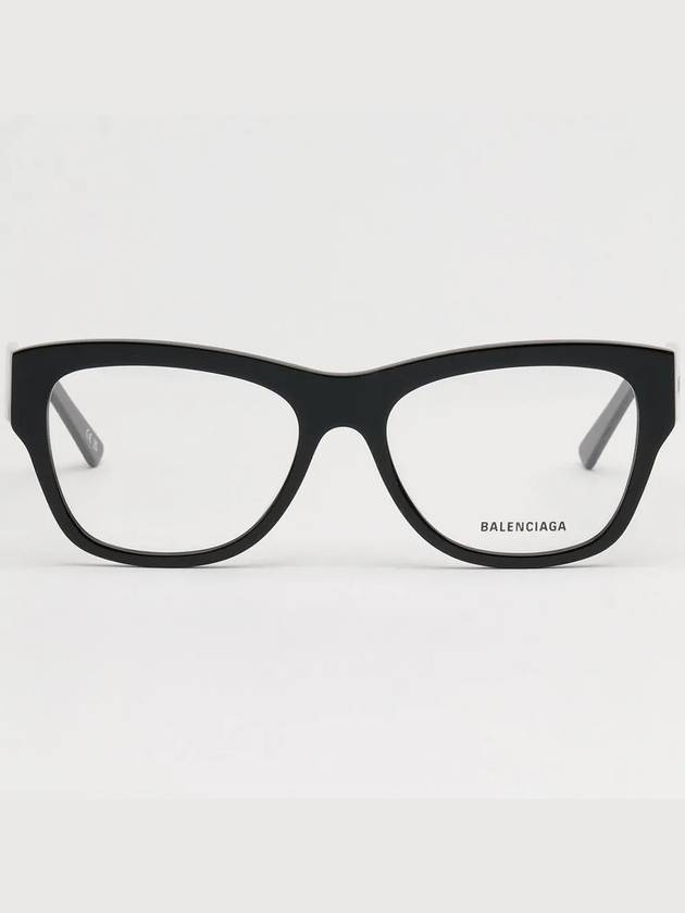 Luxury Balenciaga  Acetate Square Eyeglasses Black