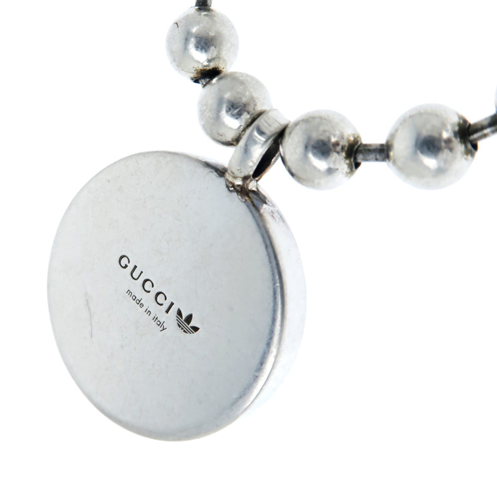 Gucci Adidas Collaborative necklace Ballchain Trophy Silver Black AG925 Pendant   Accessories