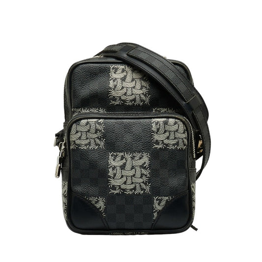 Louis Vuitton Louis Vuitton Damiègrafit N48239 Shoulder Bag PVC/Leather Black