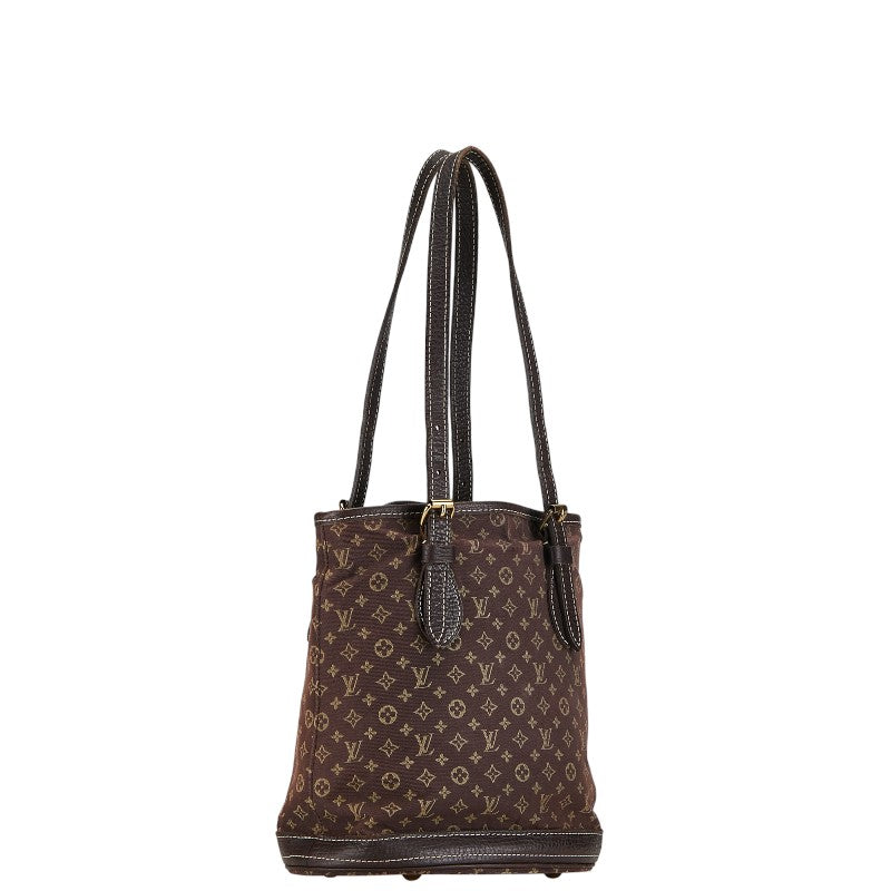 Louis Vuitton Monogram Mini Bucket PM Torch Bag M95226 Eve Brown Canvas Leather  Louis Vuitton
