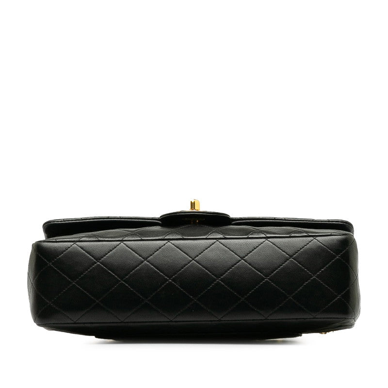 Chanel Mattress Double Flat Chain houlder Bag No. 2 Black Gold   Chanel