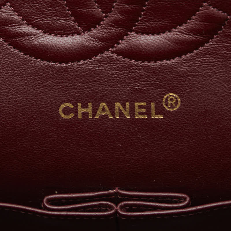 Chanel Matrases 25 Double Flap Chain houlder Bag Black Leather  Chanel