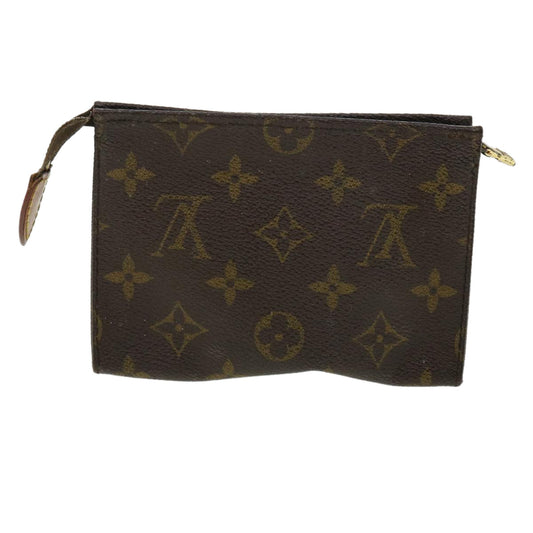 LOUIS VUITTON Monogram Poche Toilette 15 Pouch M47546 LV Auth ac1789