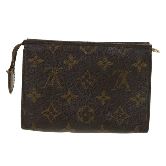 LOUIS VUITTON Monogram Poche Toilette 15 Pouch M47546 LV Auth ac1812