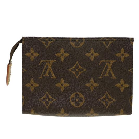 LOUIS VUITTON Monogram Poche Toilette 15 Pouch M47546 LV Auth ac1915