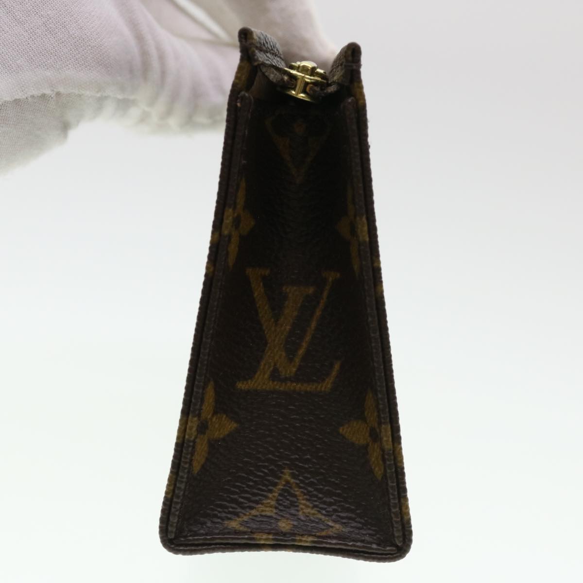 LOUIS VUITTON Monogram Poche Toilette 15 Pouch M47546 LV Auth ac1915