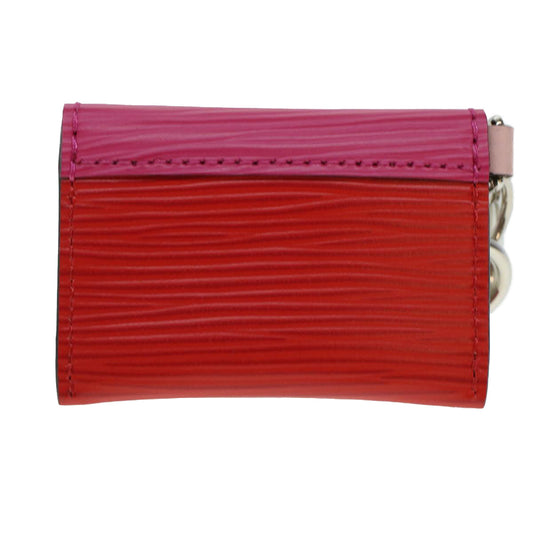 LOUIS VUITTON Epi Envelop Charm Pink M78609 LV Auth ac1972