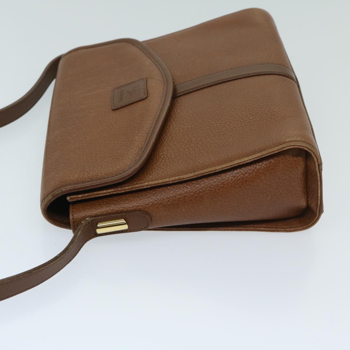 BURBERRYSs Shoulder Bag Leather Brown Auth ac2838