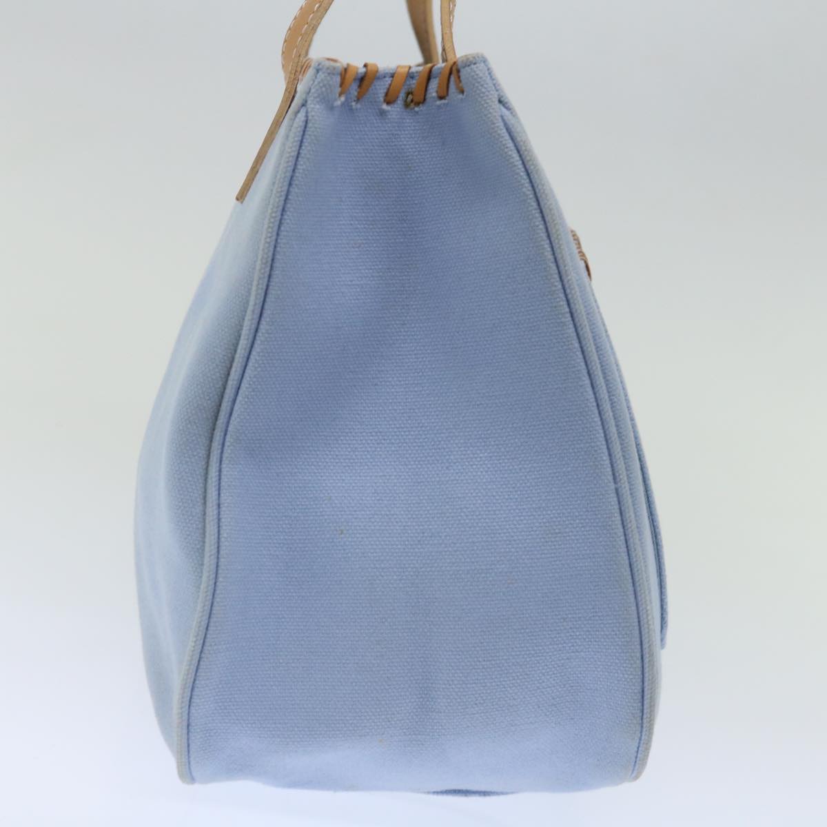 Burberry Blue Label Hand Bag Canvas Blue Auth ac2928