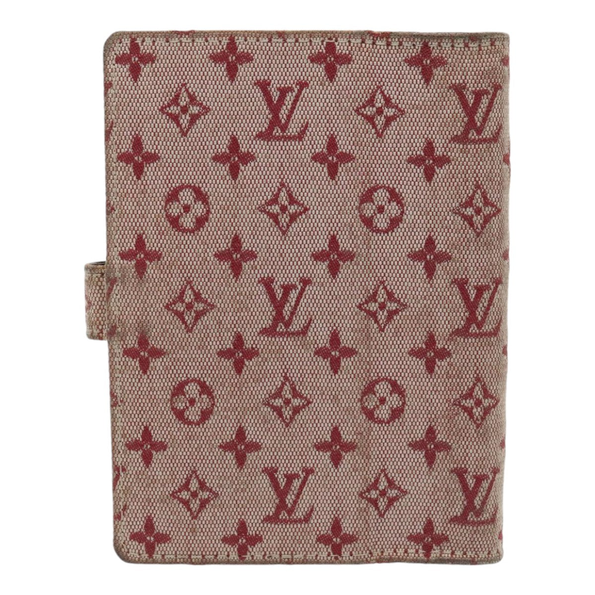 LOUIS VUITTON Monogram Mini Agenda PM Day Planner Cover Red R20912 Auth ac3224