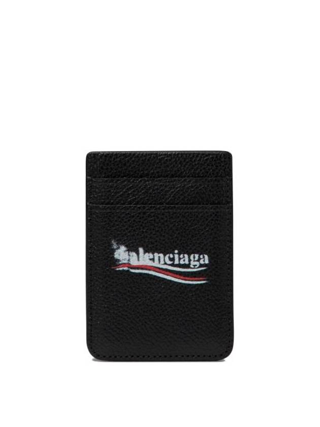 Luxury Balenciaga  Cash Magnet Card Wallet Black