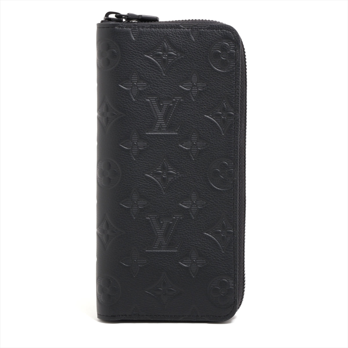 Louis Vuitton Shadow Zippy Wallet Vertical M62902 Black Round Zippe Wallet