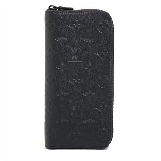 Louis Vuitton Shadow Zippy Wallet Vertical M62902 Black Round Zippe Wallet