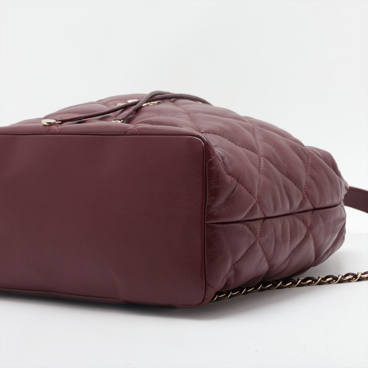 Chanel Matrasse in Chain Ruckside Bordeaux G  28th