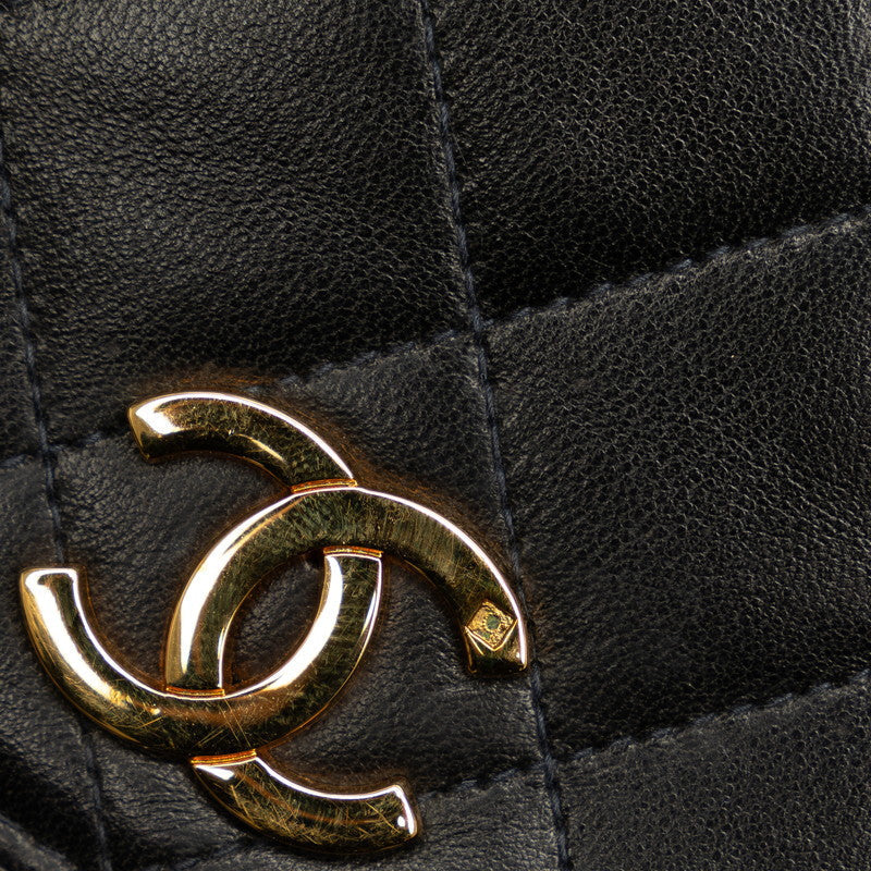 Chanel Mini Mattress Cocomark Full Flap Chain houlder Bag Black   CHANEL