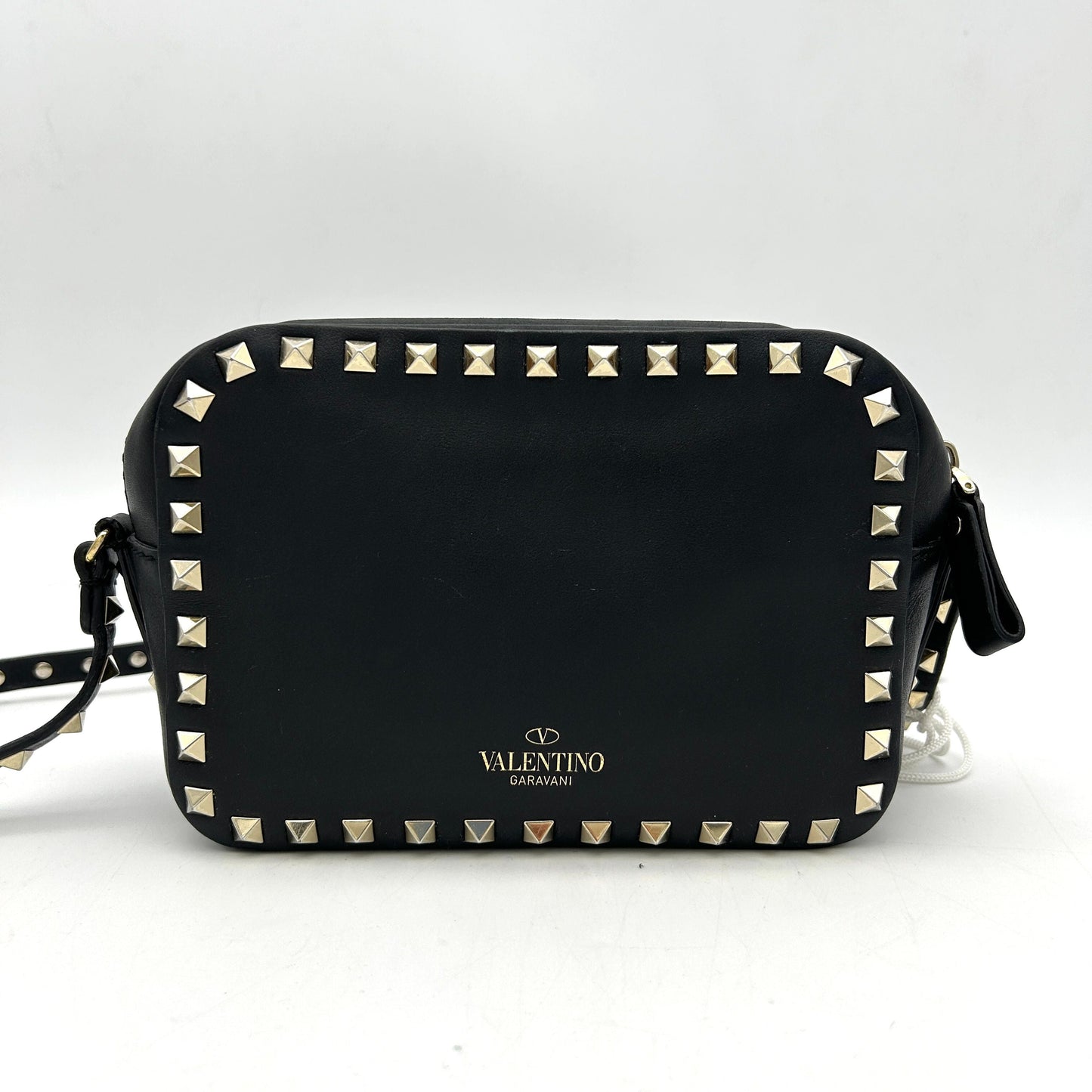 VALENTINO GARAVANI Calfskin Rockstud Camera Crossbody Bag LA20156