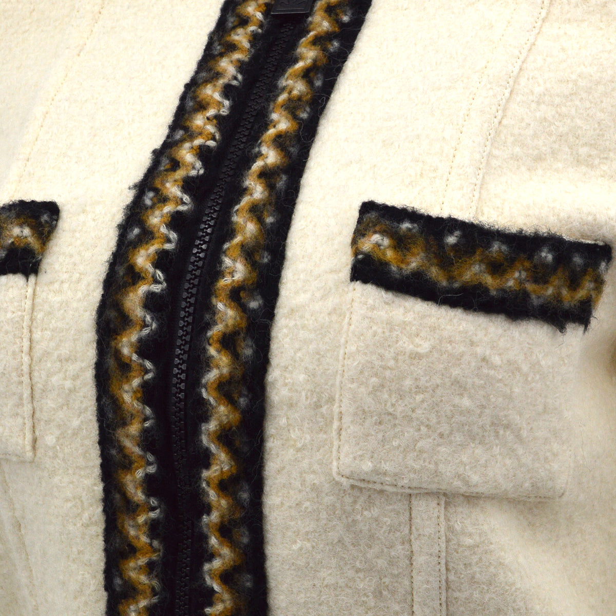 Chanel Sport Line Zip Up Jacket Ivory 96A #38