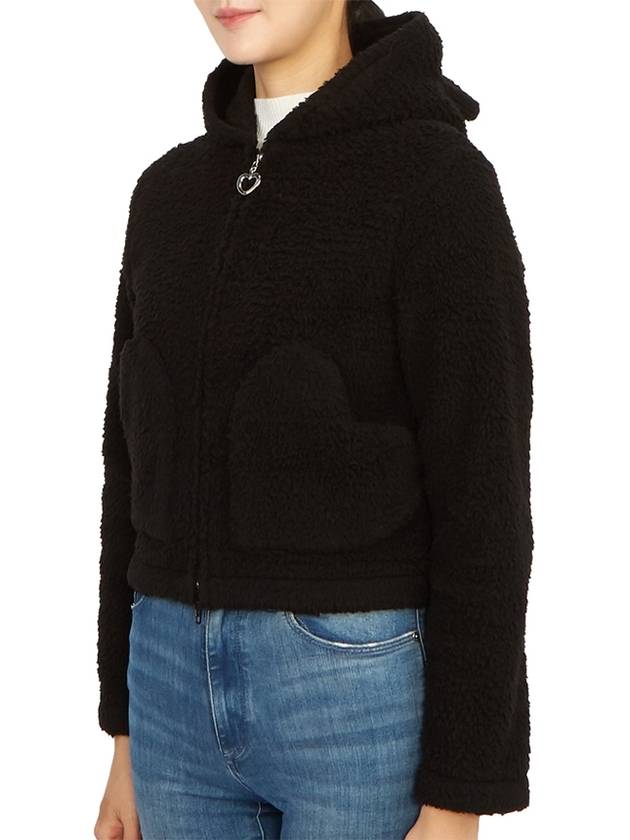 Luxury Balenciaga  Softwear Heart Zip-up Hoodie Black