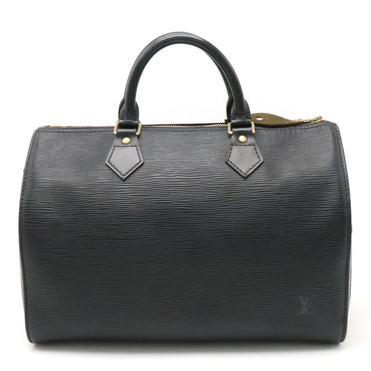 Louis Vuitton Louis Vuitton Epic Speed 30 Boston Bag Black Black Black Gold  M43002