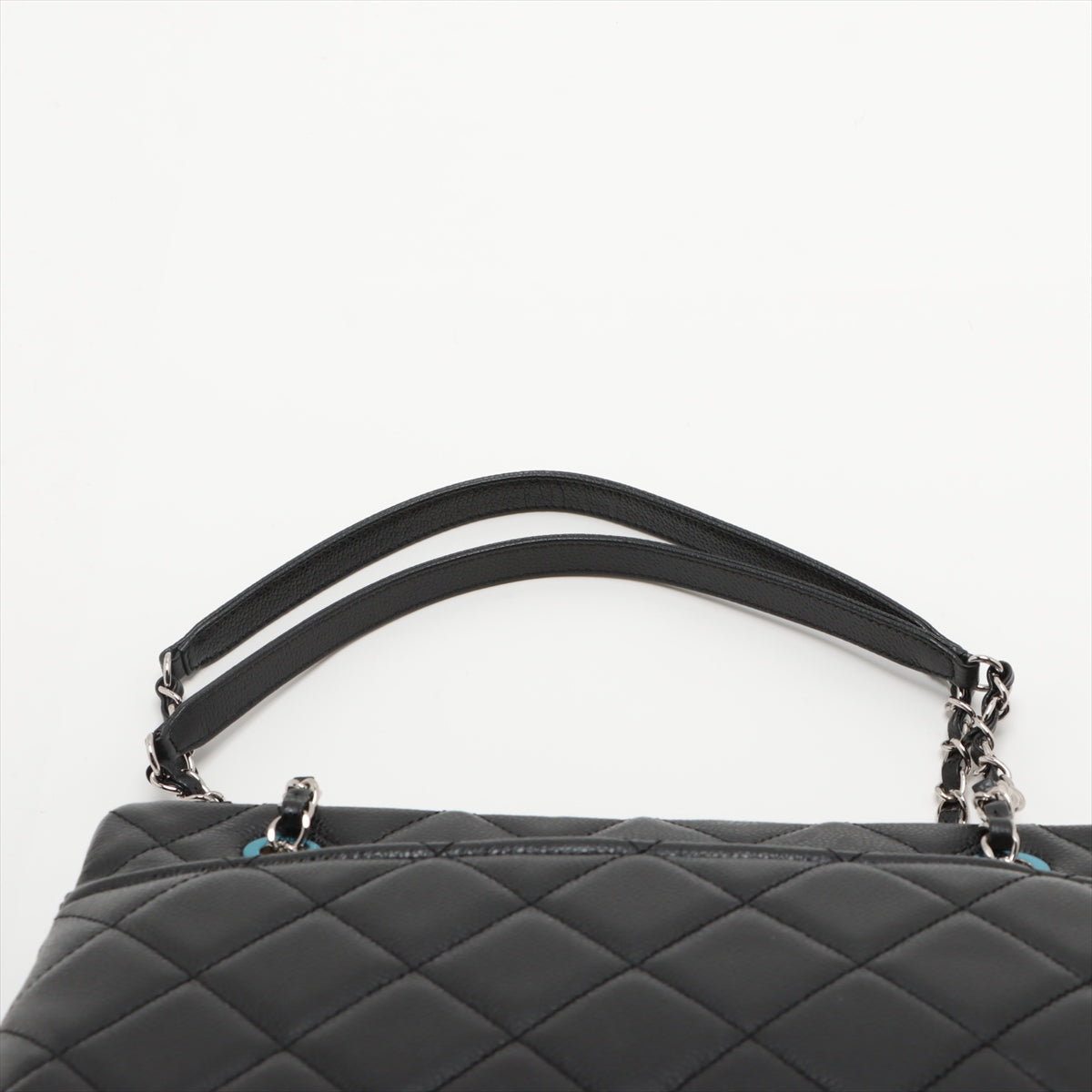 Chanel Matrasse Caviar S Tote Bag Coco Black Silver G  19th