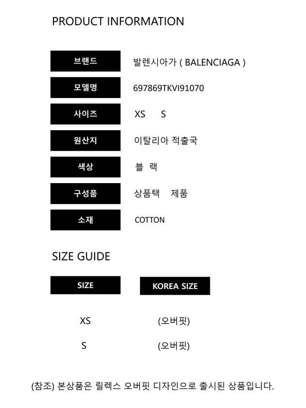 Luxury Balenciaga  Political Campaign Regular Fit Sweatshirt Black