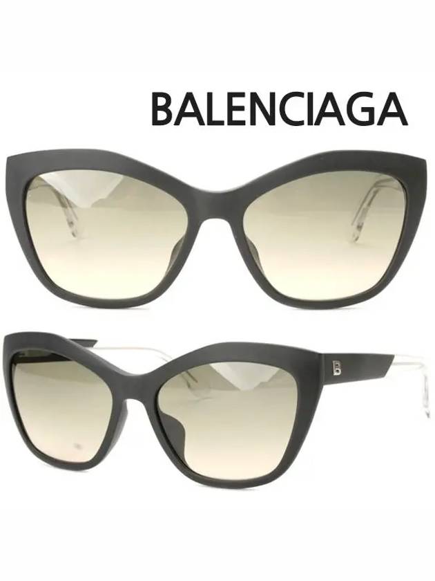 Luxury Balenciaga  Eyewear Matte Frame Sunglasses Black