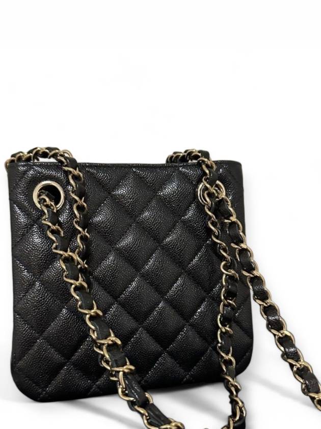 Gold Hardware CC Logo Mini Bucket Bag Black Chanel
