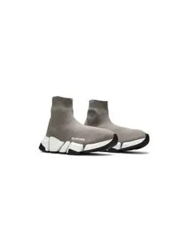 Luxury Balenciaga  Speed 2.0 High Top Sneakers Dark Beige
