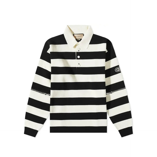 Gucci Striped Cotton Polo Men