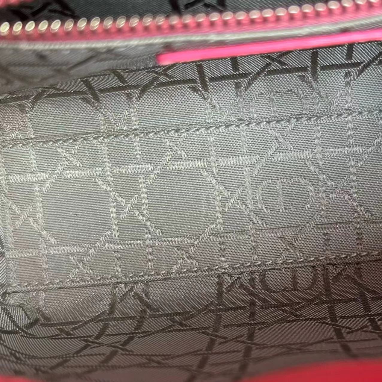 *Adjustable Strap* Lady Mini Cannage Lambskin Barbie Pink Silver Hardware