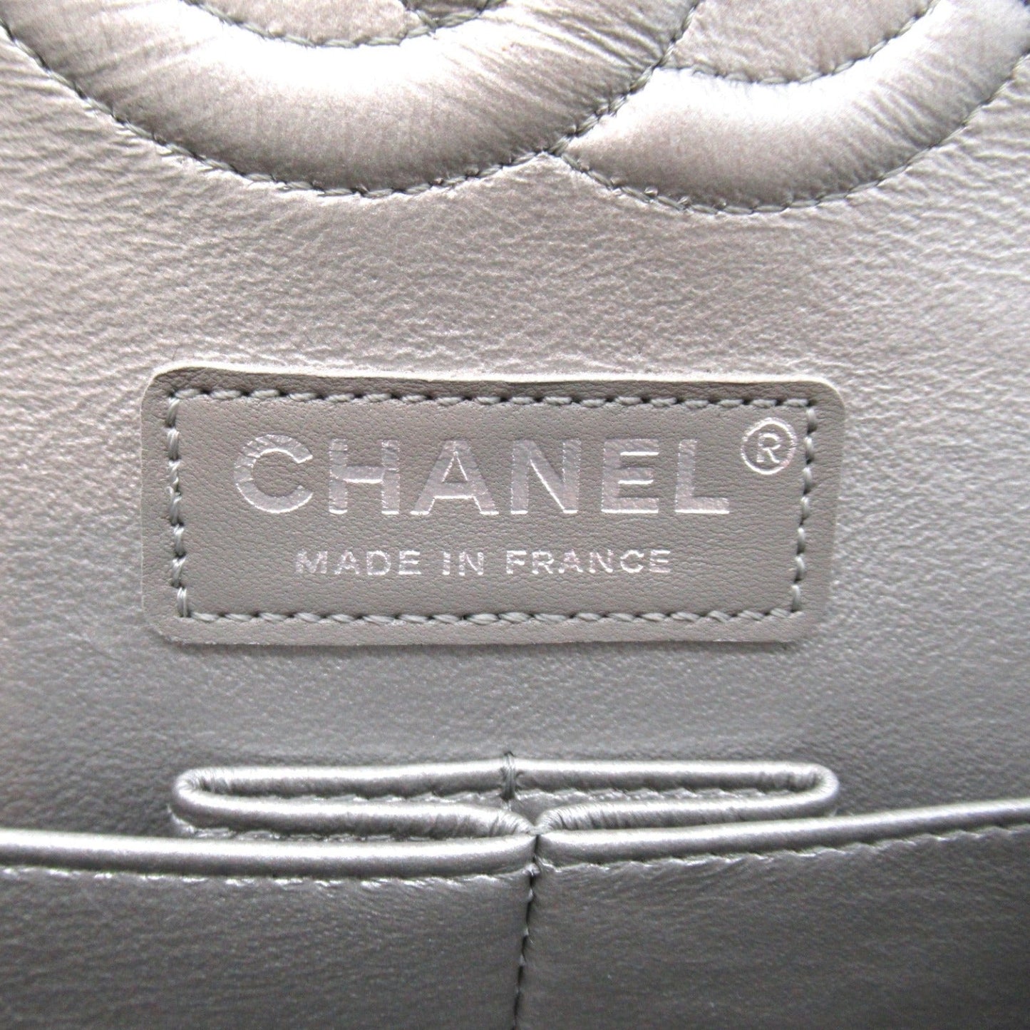Chanel V Stitch Chain Shoulder Bag Caviar S  Silver