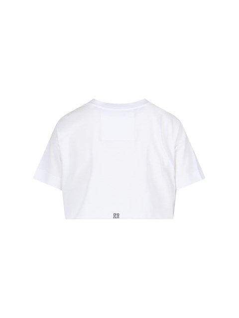 Givenchy Women Logo Cropped T-Shirt
