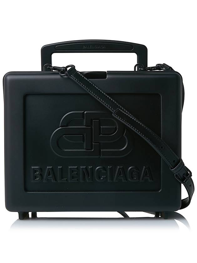 Luxury Balenciaga  BB Logo Top Handle Tote Bag Black