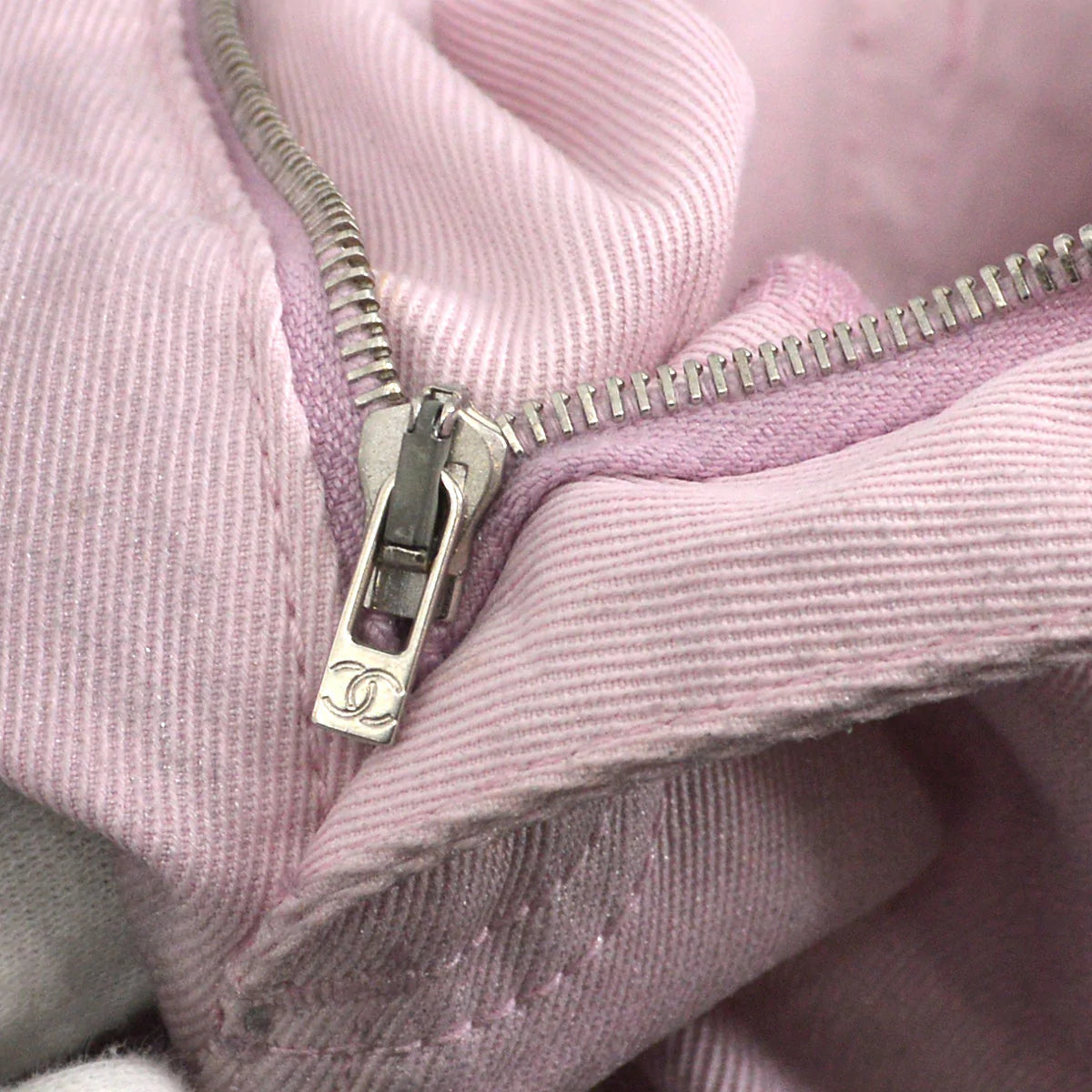 Chanel Spring 2009 #38 Long Denim Pants Pink
