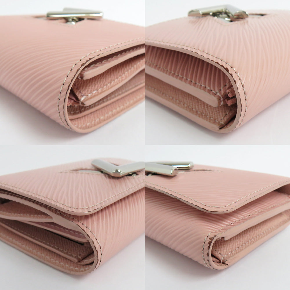 Louis Vuitton Portefolio Twist Compact M62934 Epi Rose Balletine Pink Silver  Three Fold Wallet Leather