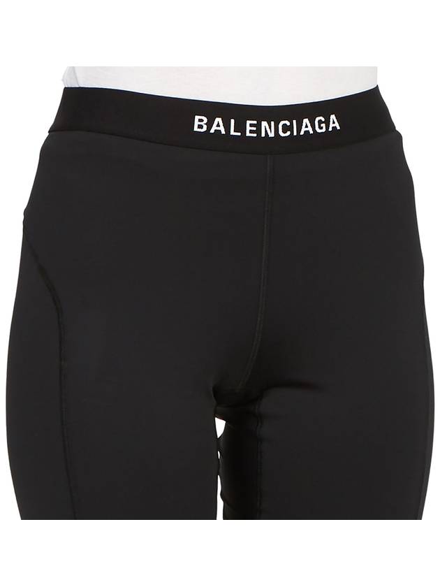 Luxury Balenciaga  Athletic Leggings Pans Black