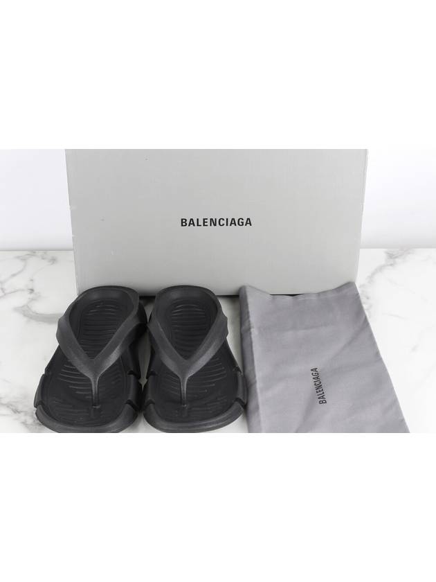 Luxury Balenciaga  Flip flop slippers black 36 230