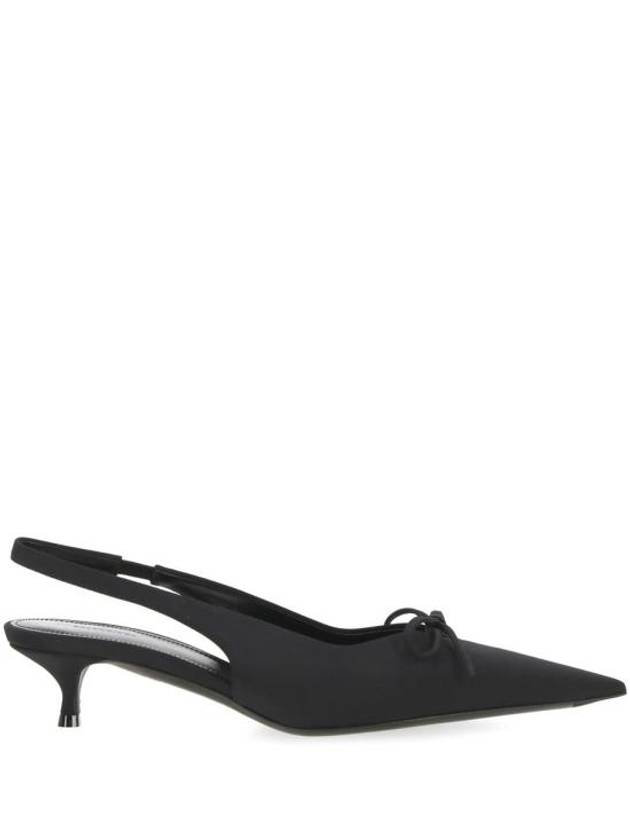 Luxury Balenciaga  Knife Bow Slingback Heel Black