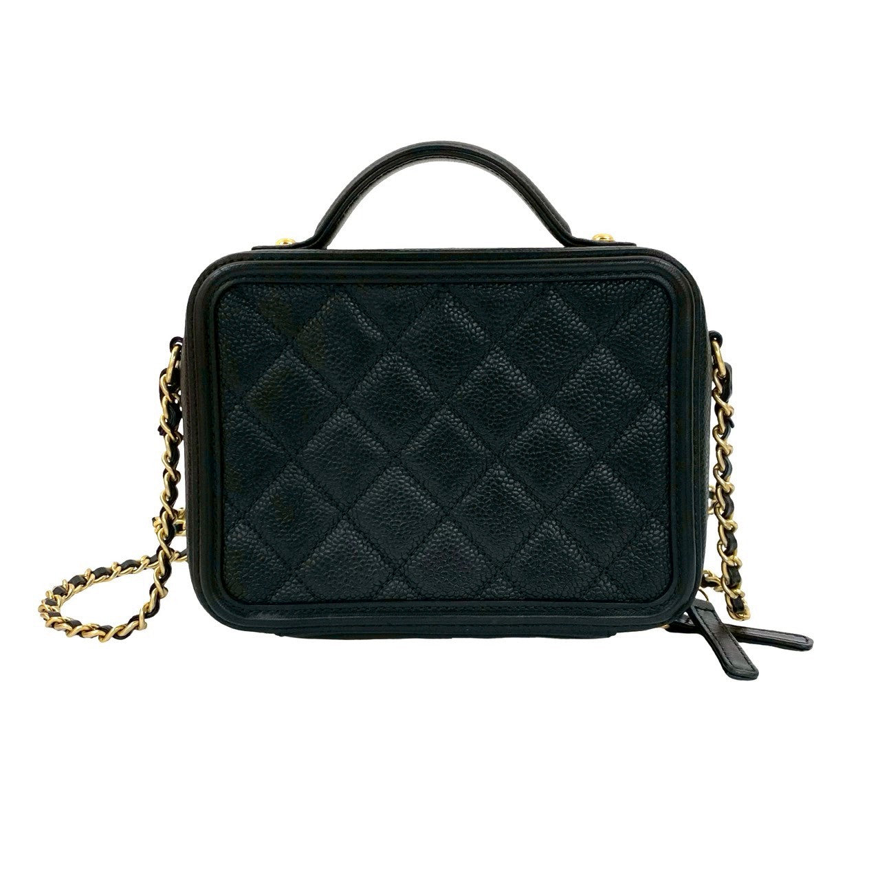 Chanel CC Filigree Caviar Mini Shoulder Bag