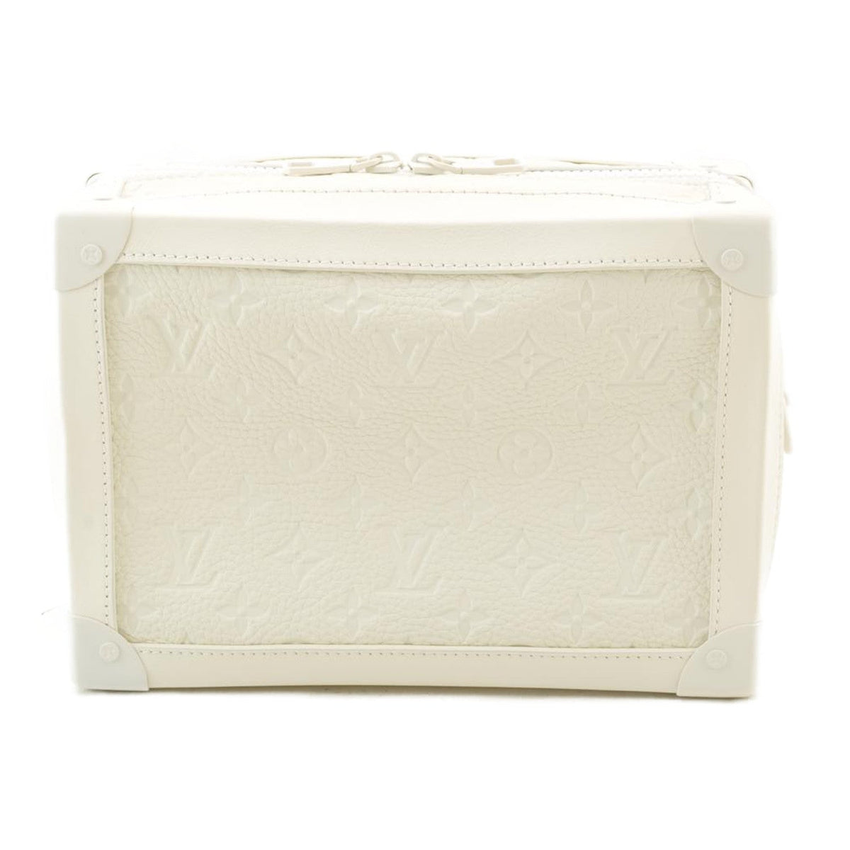 LOUIS VUITTON Virgil Abloh Shoulder Bag Soft Trunk Box White M53254 Auth ak104A