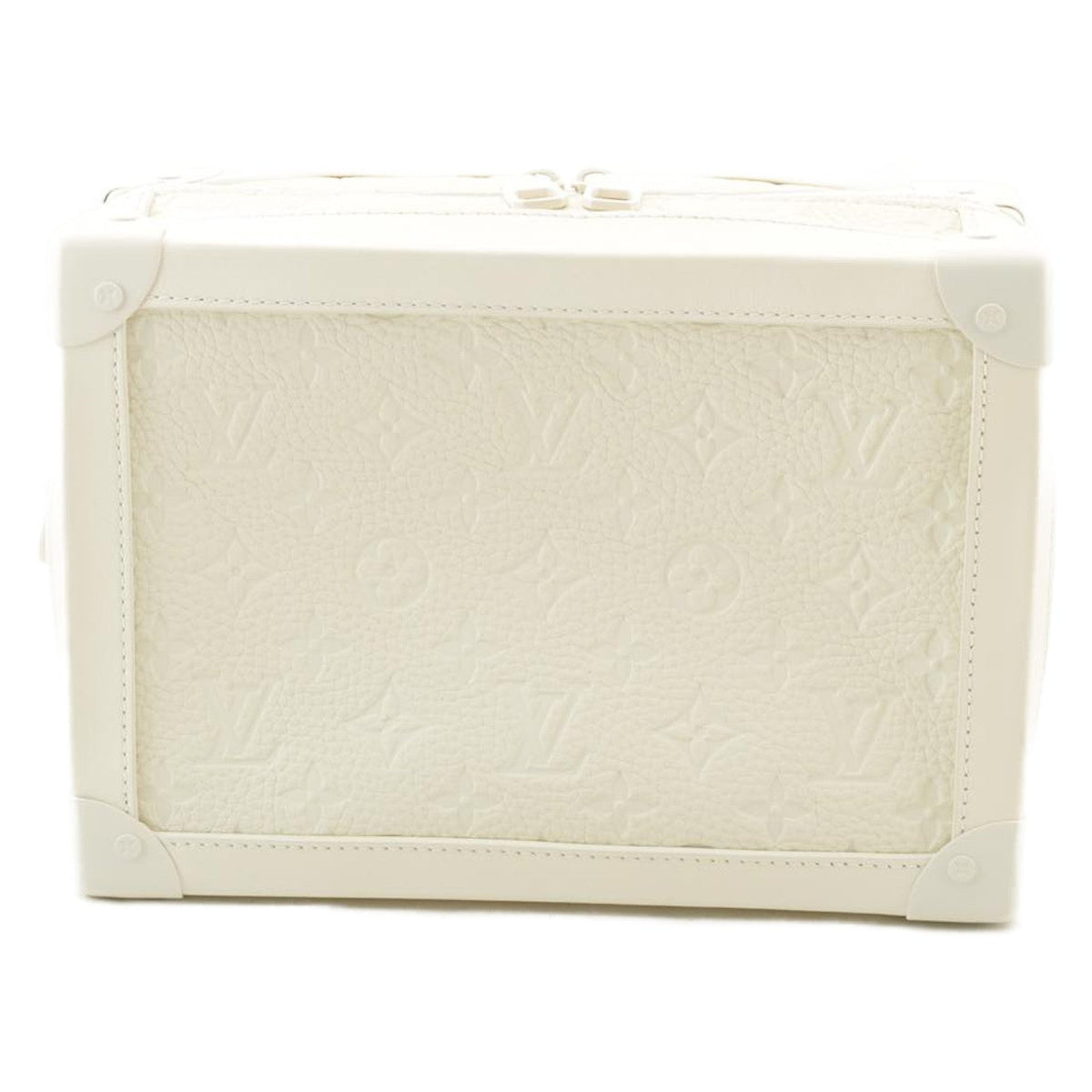 LOUIS VUITTON Virgil Abloh Shoulder Bag Soft Trunk Box White M53254 Auth ak104A