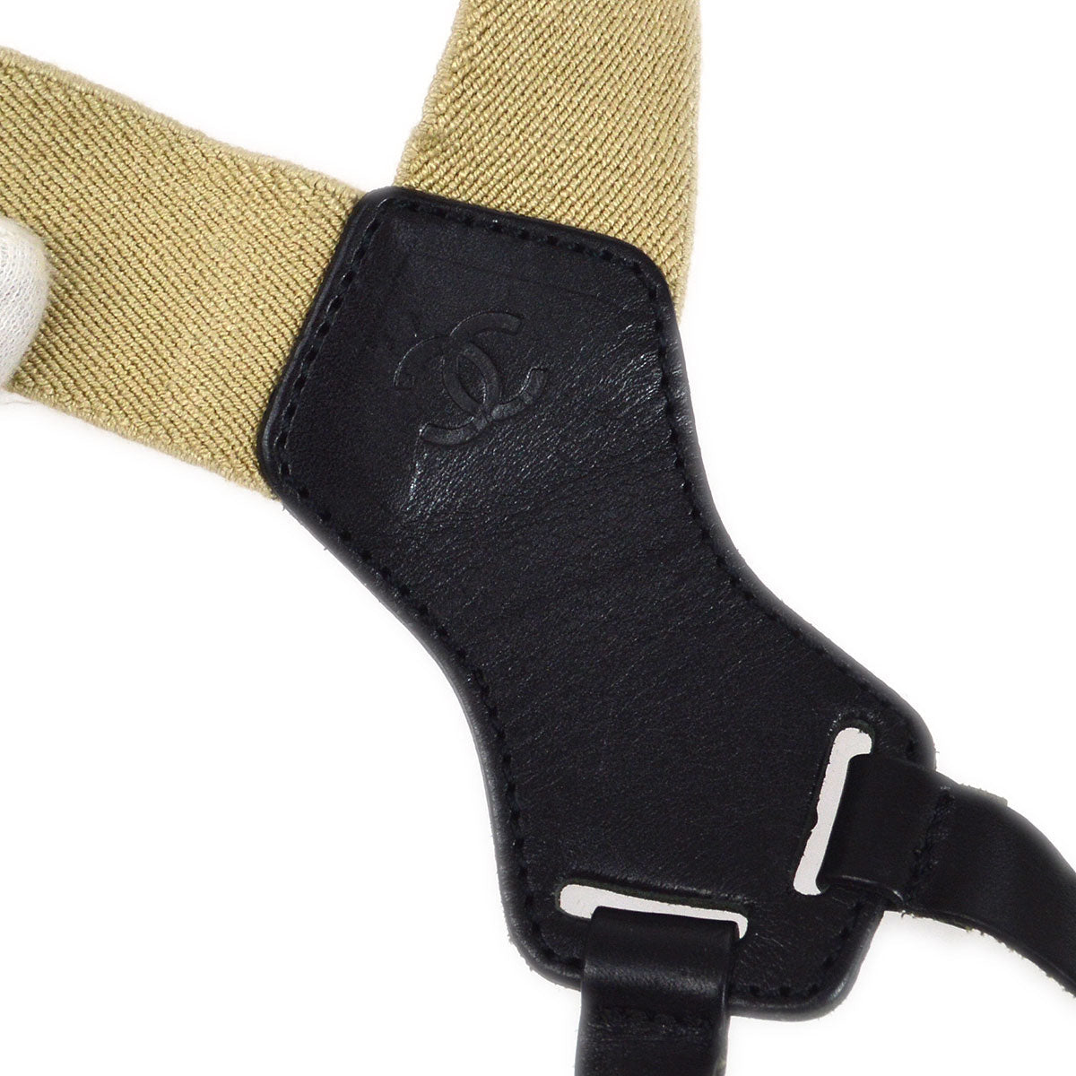 CHANEL 1997 Spring Suspenders Beige AK38569k