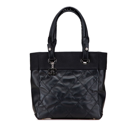 Chanel Paris Biarritz PM PVC Leather Tote Bag