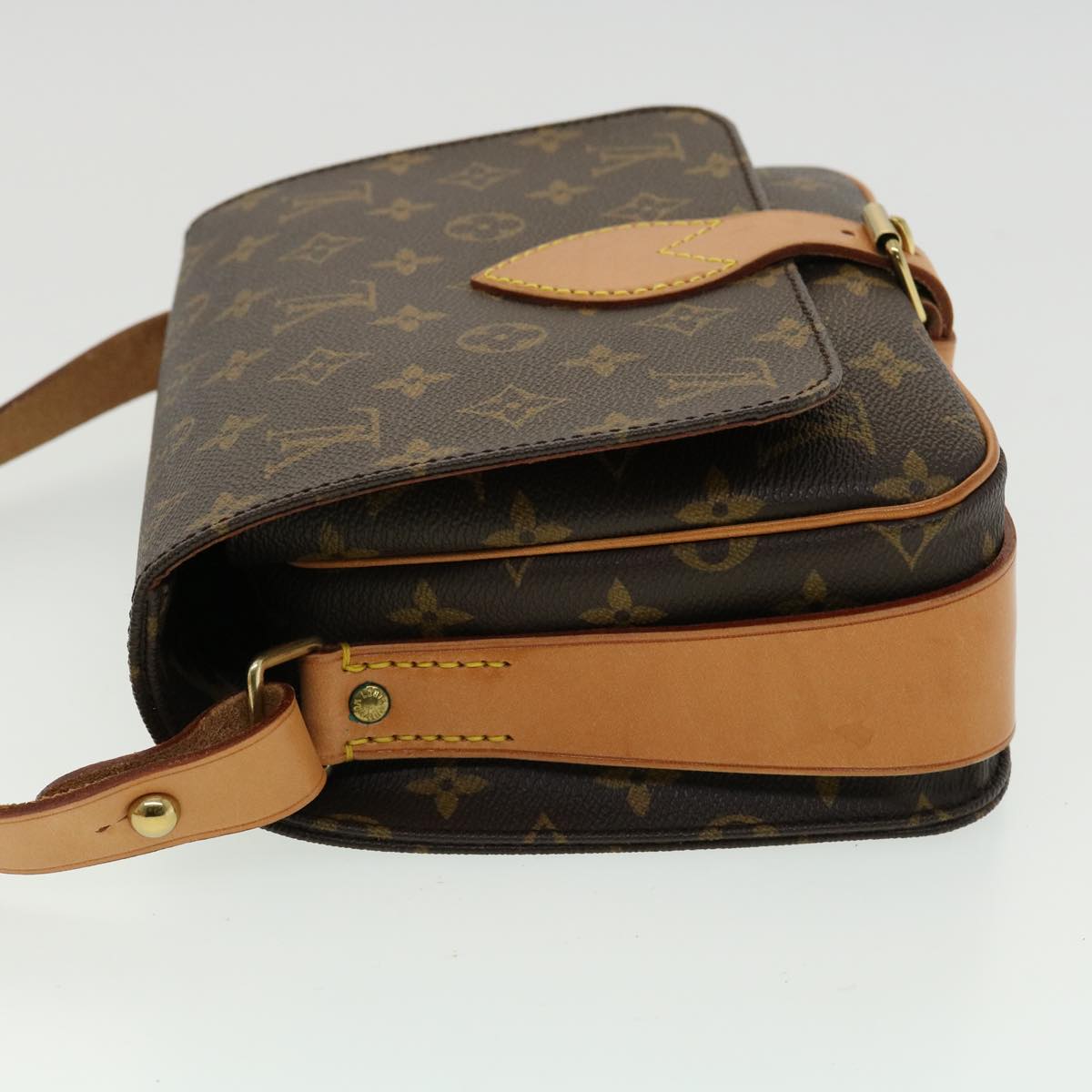 LOUIS VUITTON Monogram Cartouchiere MM Shoulder Bag M51253 LV Auth am3103