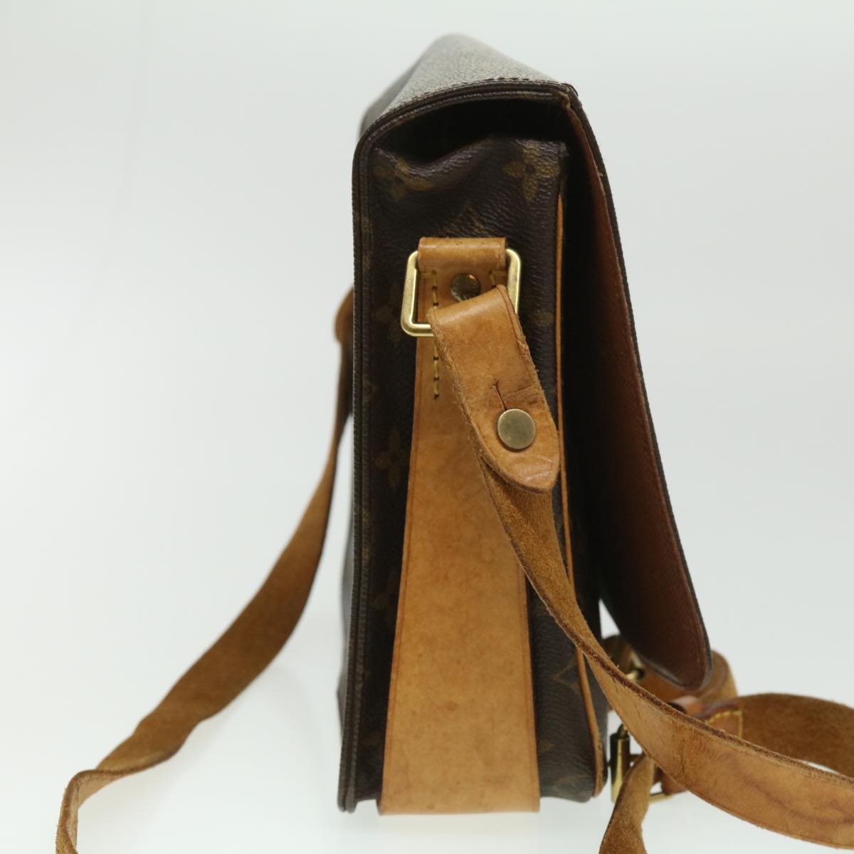LOUIS VUITTON Monogram Cartouchiere GM Shoulder Bag M51252 LV Auth am3198