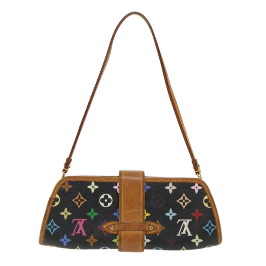 LOUIS VUITTON Monogram Multicolor Shirley Shoulder Bag Black M40050 Auth am3372
