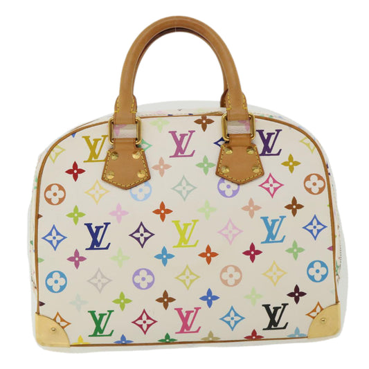 LOUIS VUITTON Monogram Multicolor Trouville Hand Bag White M92663 LV Auth am3411
