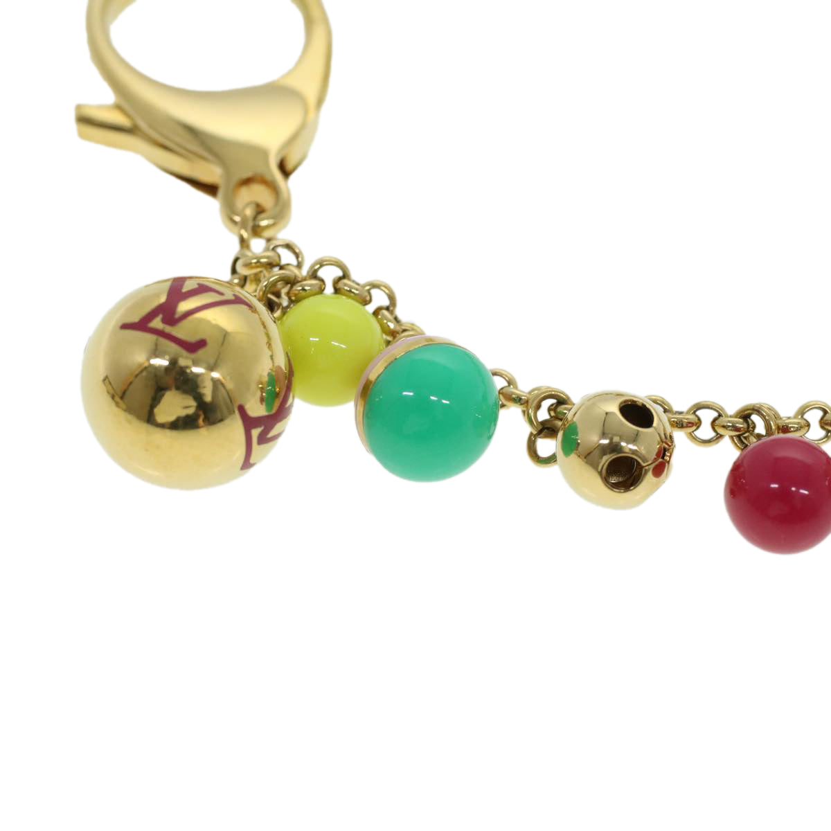 LOUIS VUITTON Porte Cles Chaine Grelots Key Holder Multicolor M62226 Auth am3584